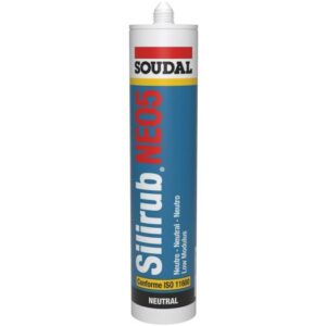 MASTIC SILICONE NEUTRE BAT SILIRUB NO5T GRIS7016 300ML