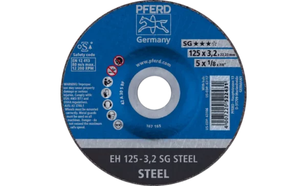 DISQUE TRONCONNER EH 125-3.2 SG STEEL