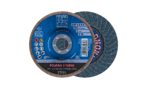 DISQUE LAMELLE POLIFAN PFC 125 Z 50 SGP STRONG STEEL