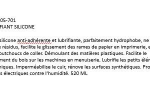LUBRIFIANT SILICONE