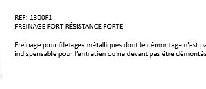 FREINAGE FORT R?SISTANCE FORTE