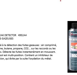 952 LEAK DETECTOR FUITES GAZEUSES