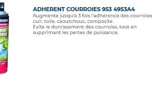 ADHERENT COURROIES 953